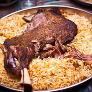Whole GOAT GRILLED WITH RICE